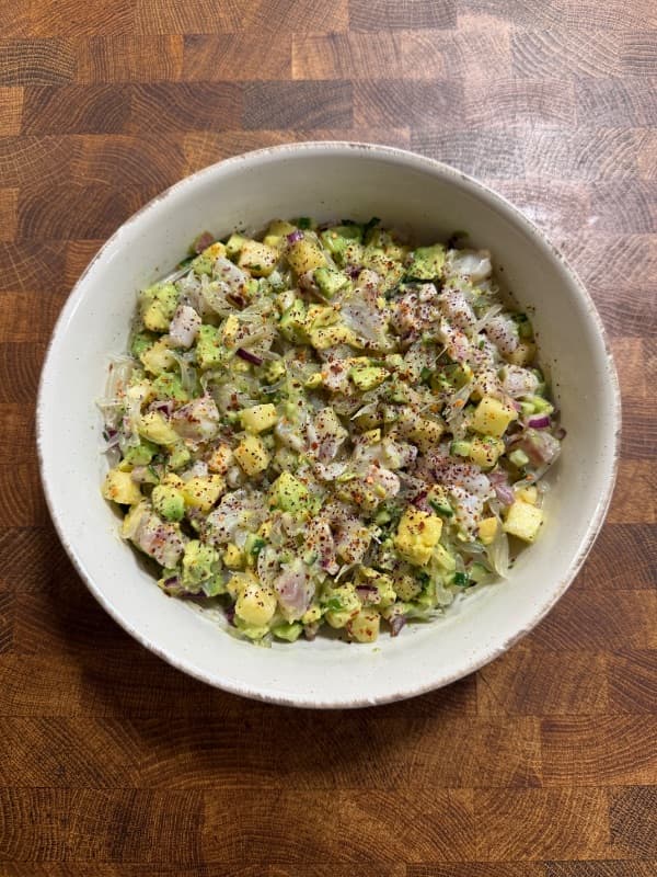 Low calorie white fish ceviche recipe