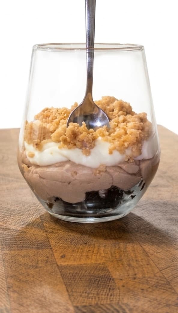 A recipe for a gluten-free 4-layer cup dessert